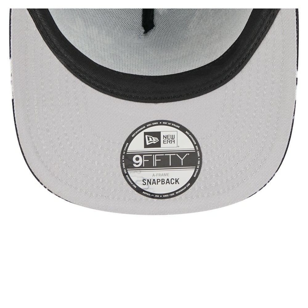 Pittsburgh Steelers New Era Palm Print A-Frame 9FIFTY Snapback Hat Black