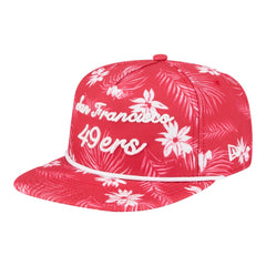 San Francisco 49ers New Era Palm Print A-Frame 9FIFTY Snapback Hat Scarlet