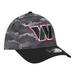 Washington Commanders New Era Camo A-Frame 39THIRTY Flex Hat Black