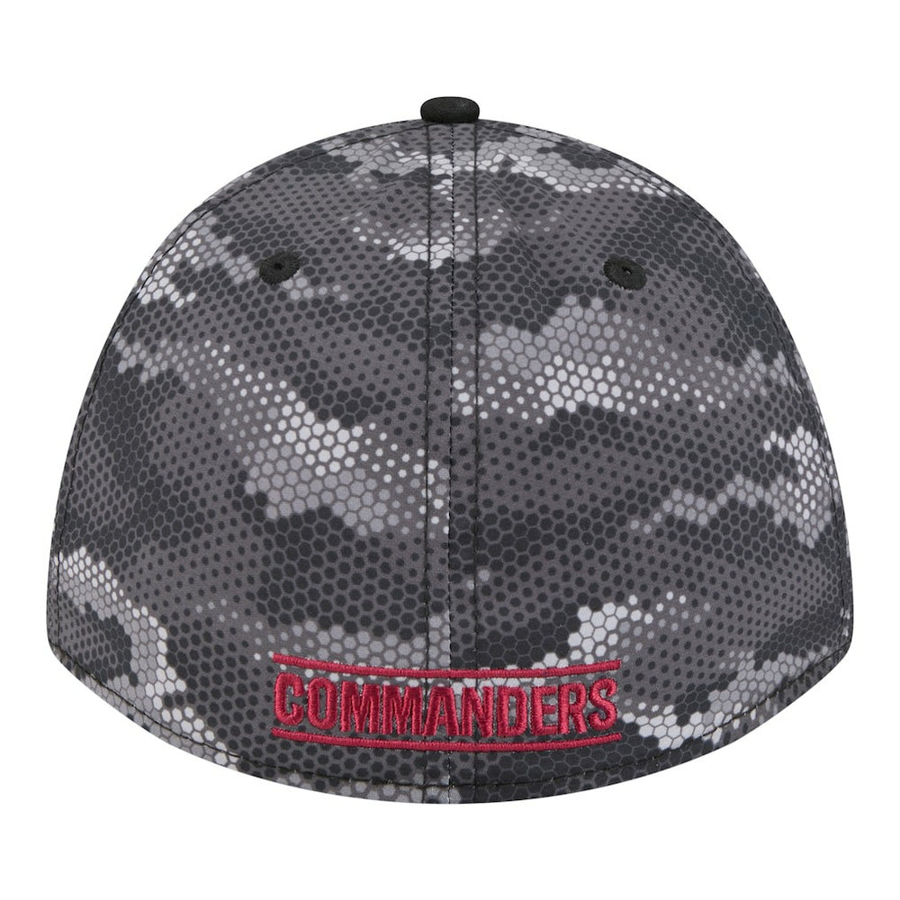 Washington Commanders New Era Camo A-Frame 39THIRTY Flex Hat Black