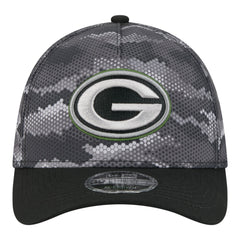 Green Bay Packers New Era Camo A-Frame 39THIRTY Flex Hat Black