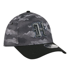 Houston Texans New Era Camo A-Frame 39THIRTY Flex Hat Black