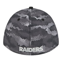Las Vegas Raiders New Era Camo A-Frame 39THIRTY Flex Hat Black