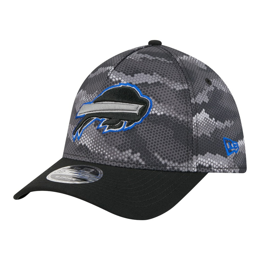 Buffalo Bills New Era Camo A-Frame 39THIRTY Flex Hat Black