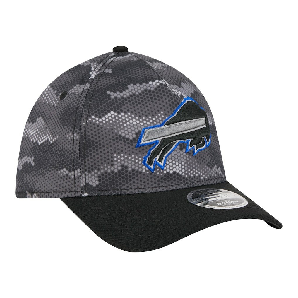 Buffalo Bills New Era Camo A-Frame 39THIRTY Flex Hat Black