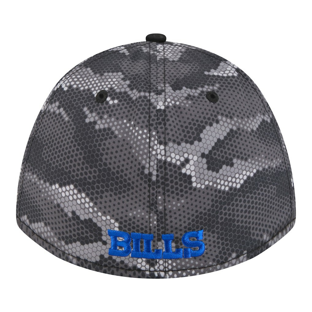 Buffalo Bills New Era Camo A-Frame 39THIRTY Flex Hat Black