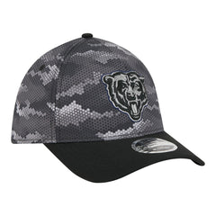 Chicago Bears New Era Camo A-Frame 39THIRTY Flex Hat Black