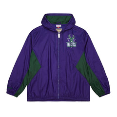 Milwaukee Bucks Playmaker Full-Zip Hooded Windbreaker Jacket Purple