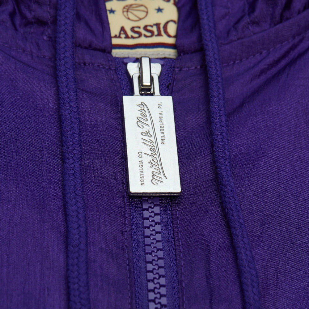 Milwaukee Bucks Playmaker Full-Zip Hooded Windbreaker Jacket Purple