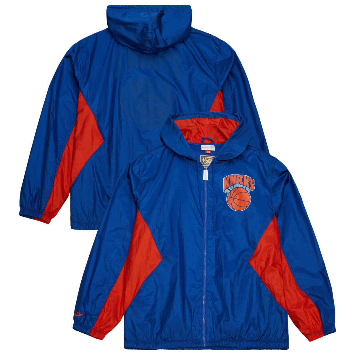 New York Knicks Playmaker Full-Zip Hooded Windbreaker Jacket Blue