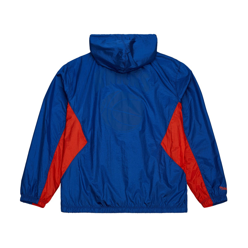 New York Knicks Playmaker Full-Zip Hooded Windbreaker Jacket Blue