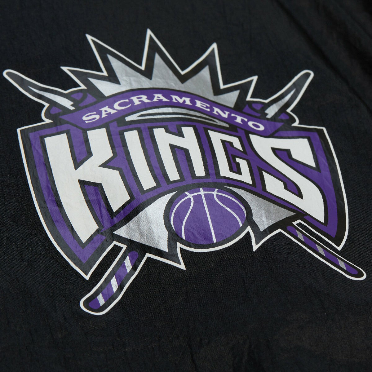 Sacramento Kings Playmaker Full-Zip Hooded Windbreaker Jacket Black