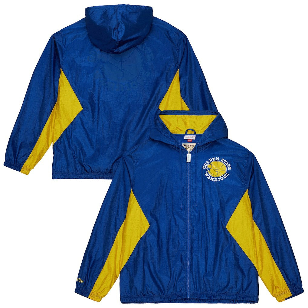 Golden State Warriors Playmaker Full-Zip Hooded Windbreaker Jacket Royal
