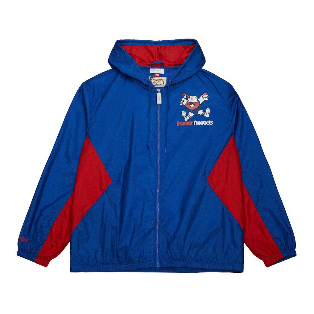 Denver Nuggets Playmaker Full-Zip Hooded Windbreaker Jacket Blue
