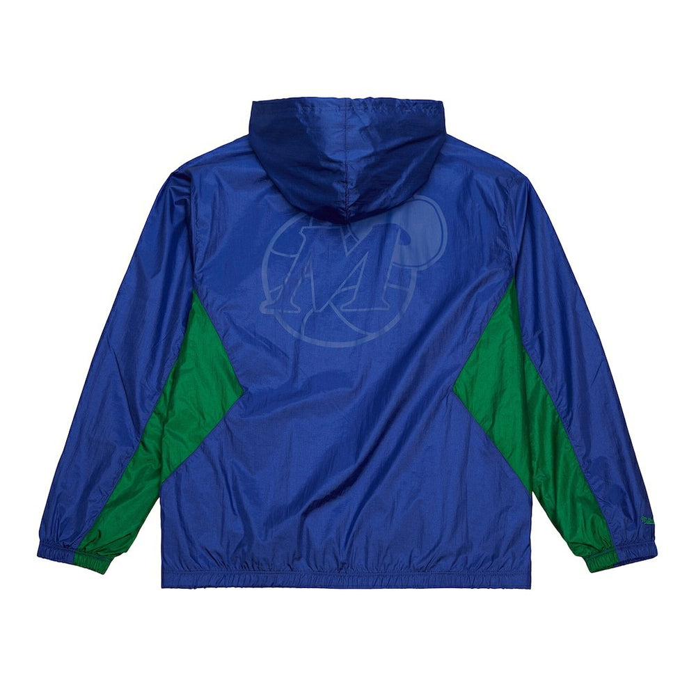 Dallas Mavericks Playmaker Full-Zip Hooded Windbreaker Jacket Blue