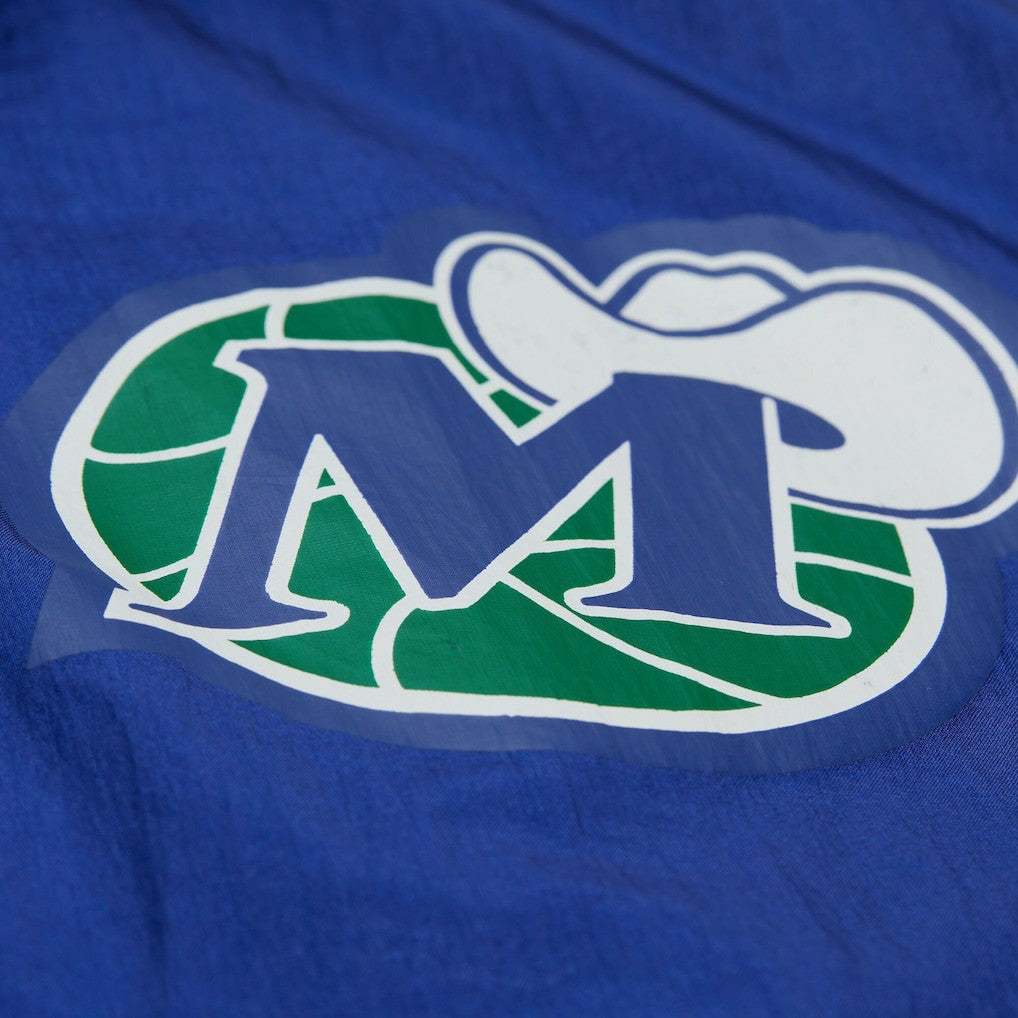 Dallas Mavericks Playmaker Full-Zip Hooded Windbreaker Jacket Blue