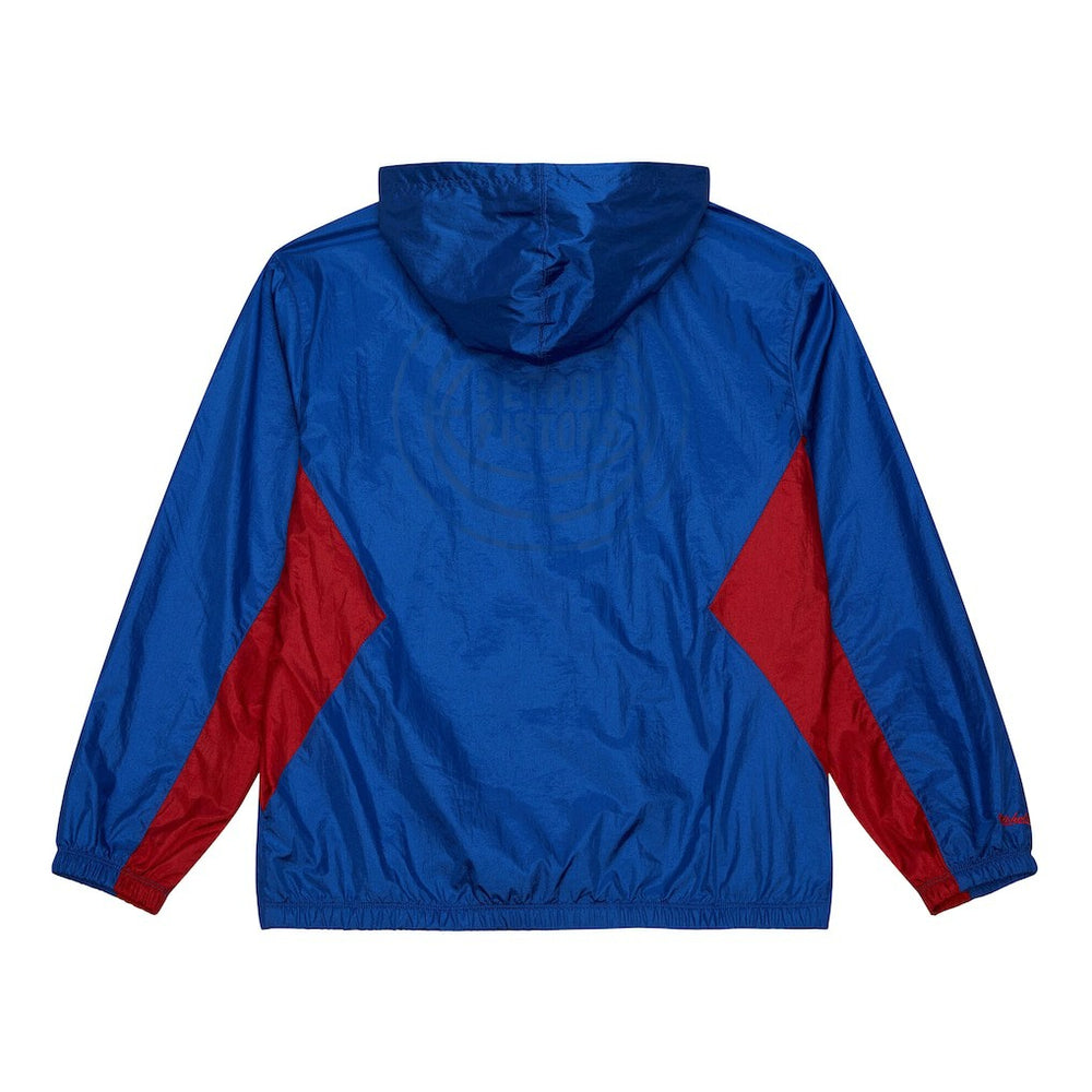 Detroit Pistons Playmaker Full-Zip Hooded Windbreaker Jacket Blue