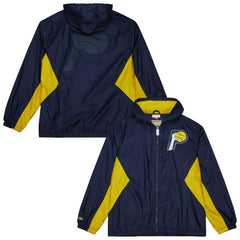 Indiana Pacers Playmaker Full-Zip Hooded Windbreaker Jacket Navy