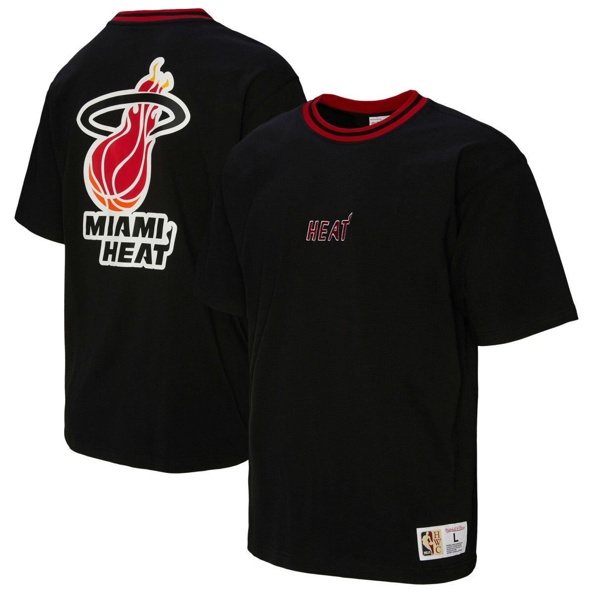 Miami Heat Unisex Playmaker Vintage Logo T-Shirt Black