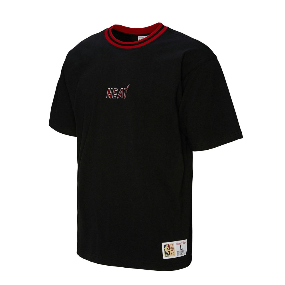 Miami Heat Unisex Playmaker Vintage Logo T-Shirt Black