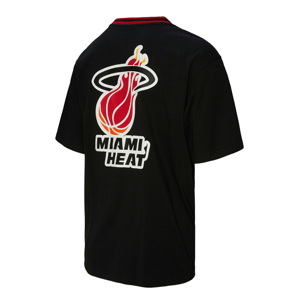 Miami Heat Unisex Playmaker Vintage Logo T-Shirt Black
