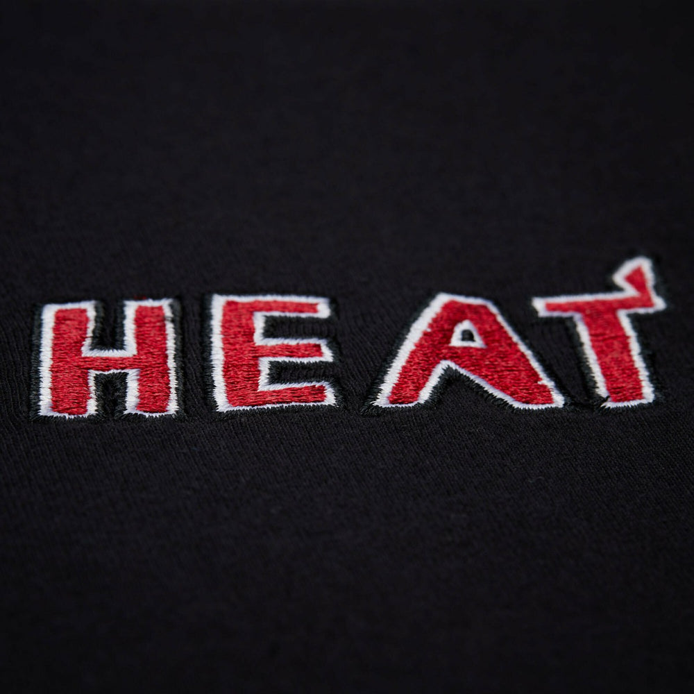 Miami Heat Unisex Playmaker Vintage Logo T-Shirt Black