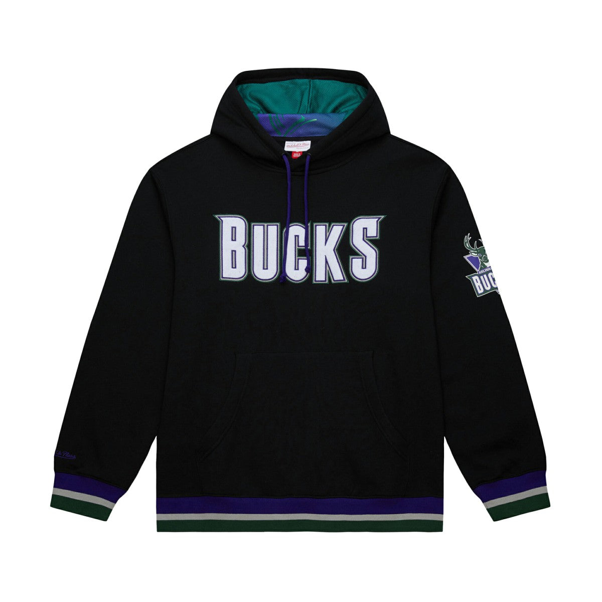 Milwaukee Bucks Unisex Vintage Heavyweight Hoodie Black