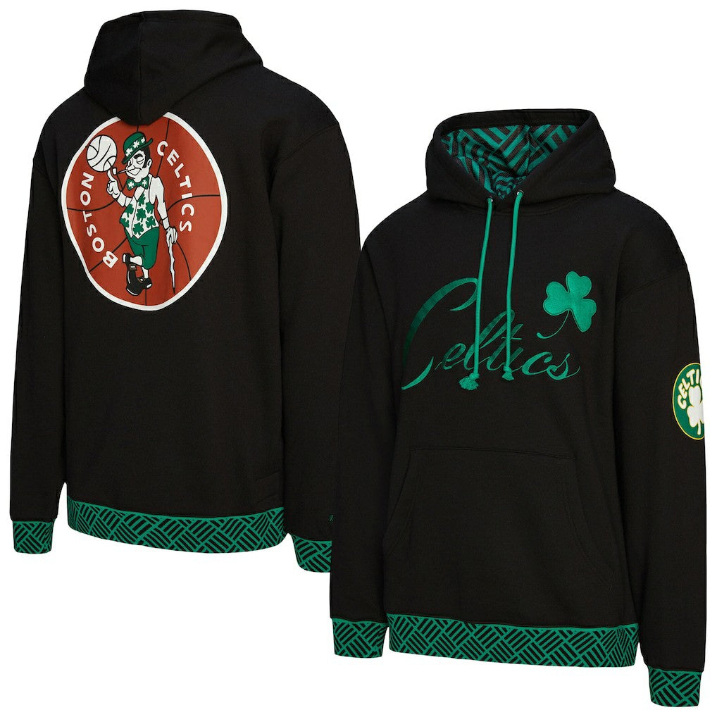 Boston Celtics Unisex Vintage Heavyweight Hoodie Black