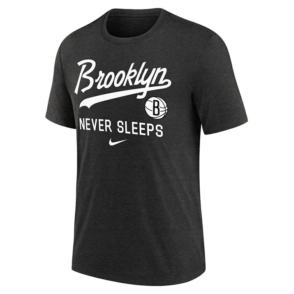 Brooklyn Nets Tri-Blend T-Shirt Black