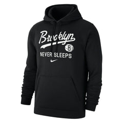 Brooklyn Nets Brooklyn Never Sleeps Club Hoodie Black