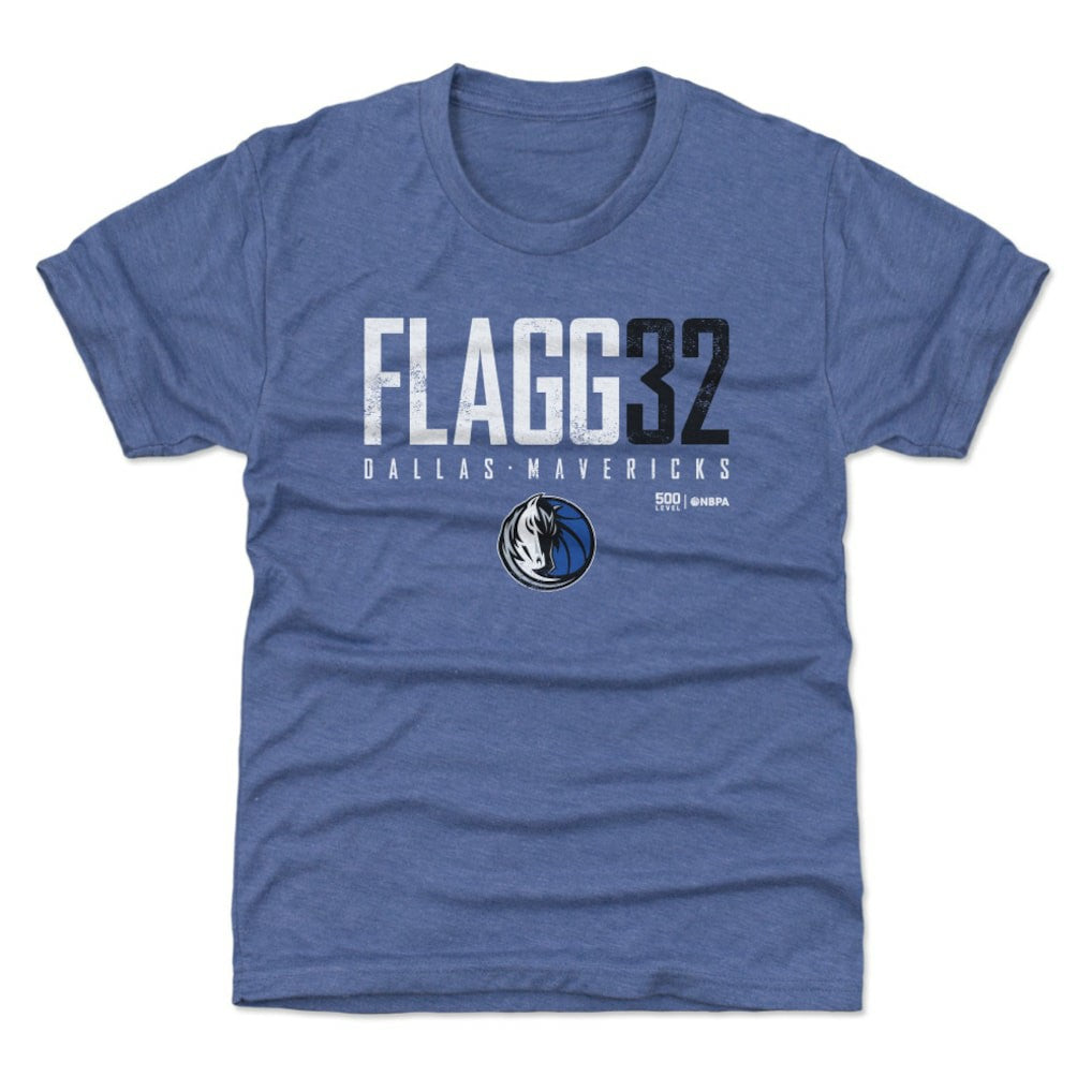 Cooper Flagg Dallas Mavericks 500 Level Youth Elite Name & Number T-Shirt Blue