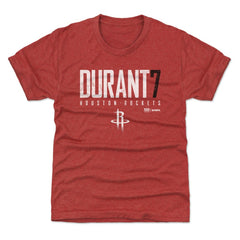 Kevin Durant Houston Rockets 500 Level Youth Elite Name & Number T-Shirt Red