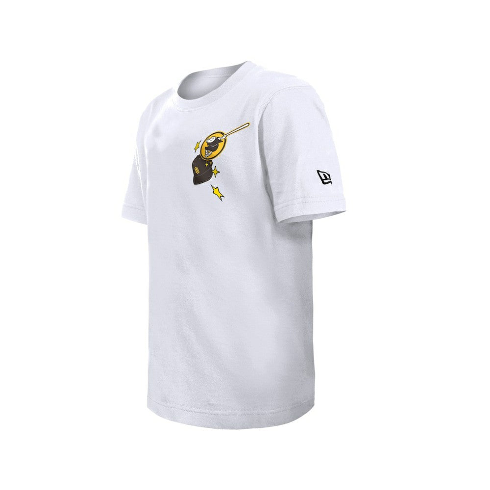 San Diego Padres New Era Youth Stars & Cap T-Shirt - White T-shirts