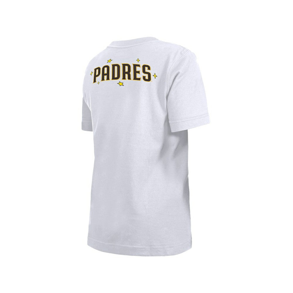 San Diego Padres New Era Youth Stars & Cap T-Shirt - White T-shirts