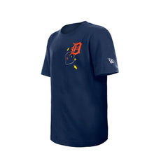 Detroit Tigers New Era Youth Stars & Cap T-Shirt - Navy T-shirts
