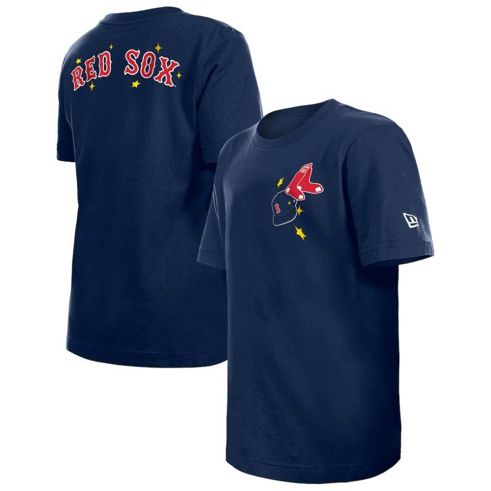 Boston Red Sox New Era Youth Stars & Cap T-Shirt - Navy T-shirts