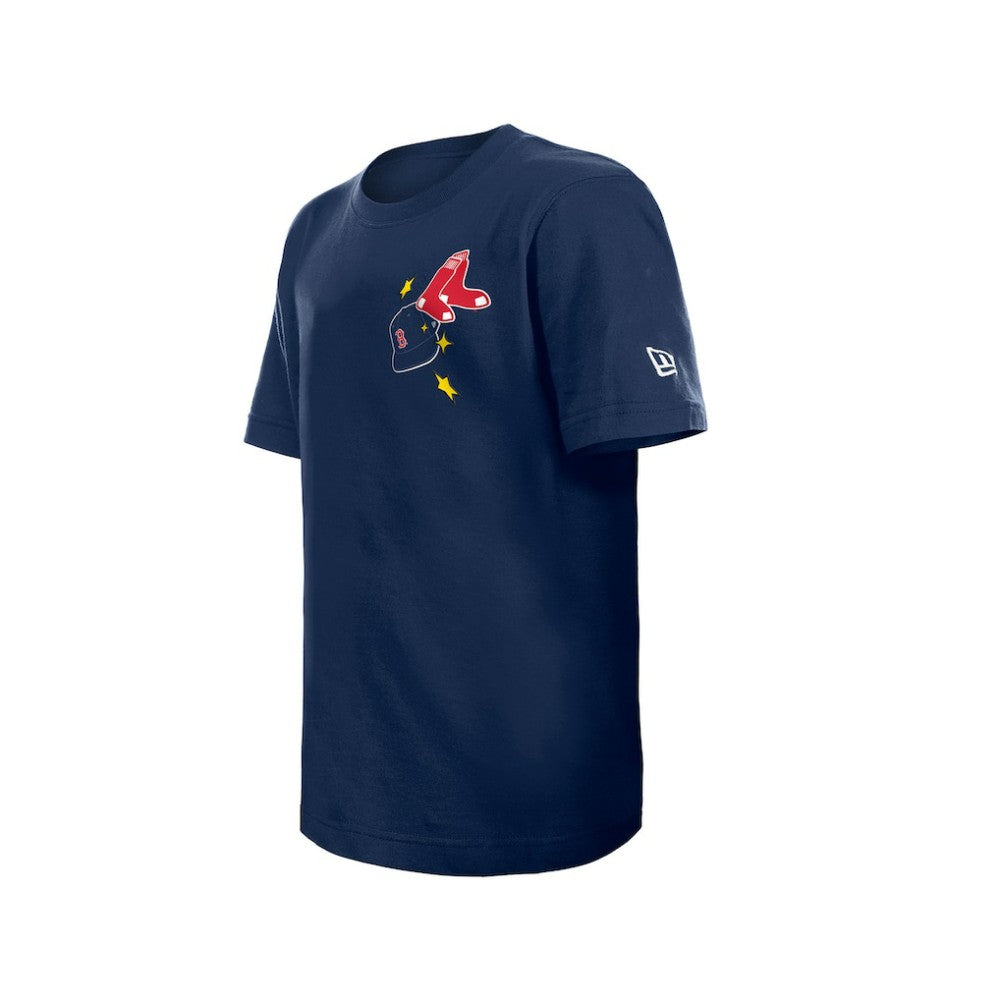 Boston Red Sox New Era Youth Stars & Cap T-Shirt - Navy T-shirts