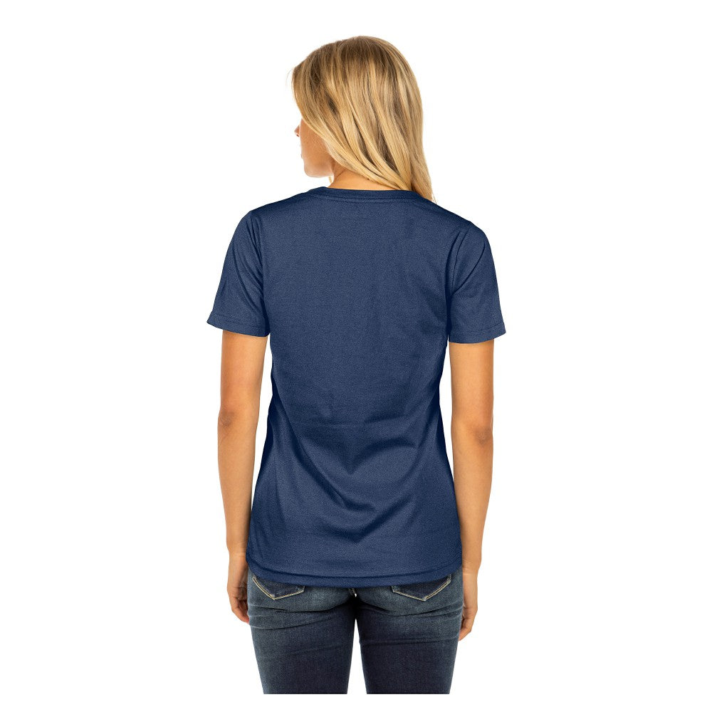 Milwaukee Brewers New Era Women's Little Miss 2 V-Neck T-Shirt - Navy T-shirts