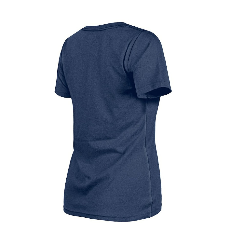Atlanta Braves New Era Women's Little Miss 2 V-Neck T-Shirt - Navy T-shirts