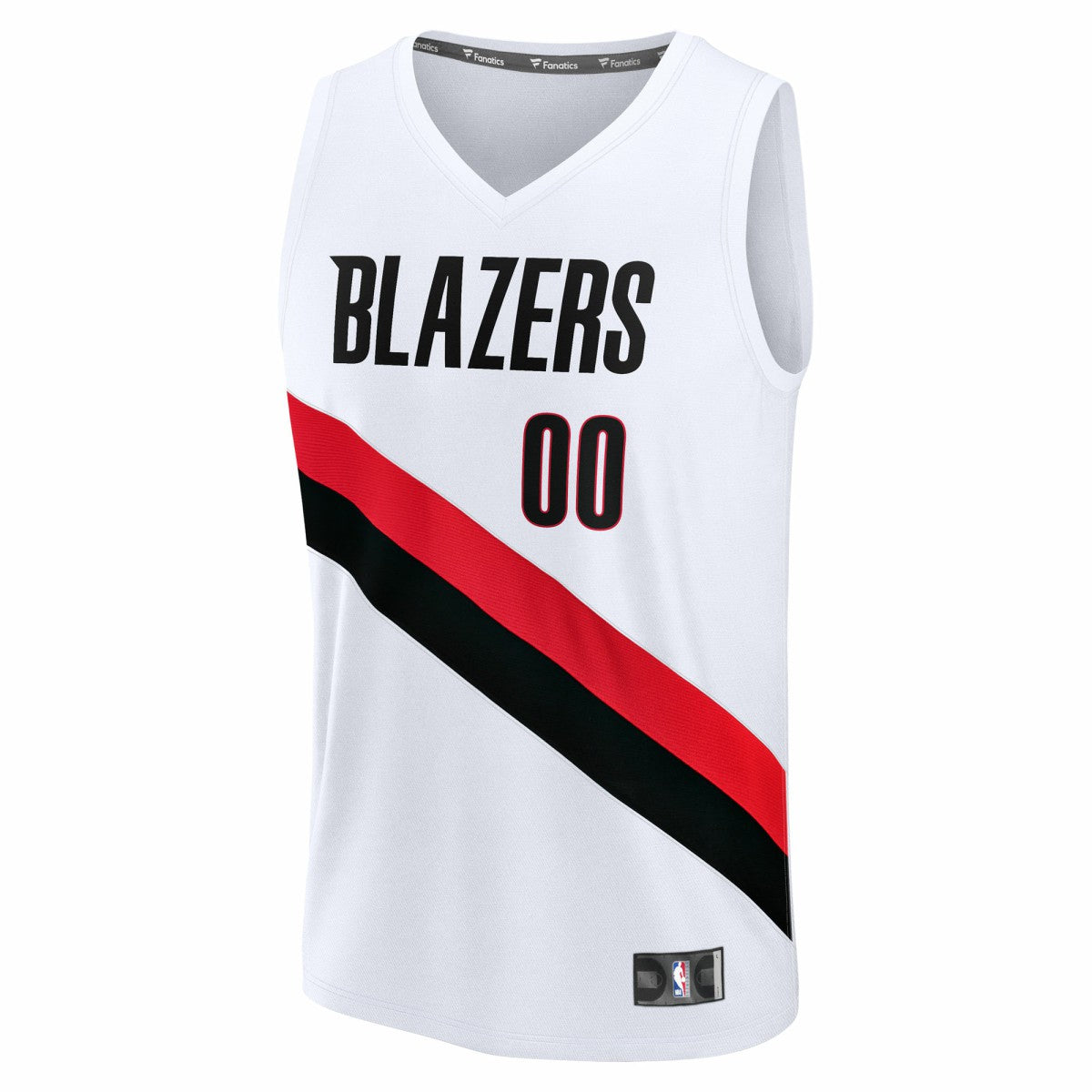 Portland Trail Blazers Fast Break Replica Custom Jersey Association Edition White