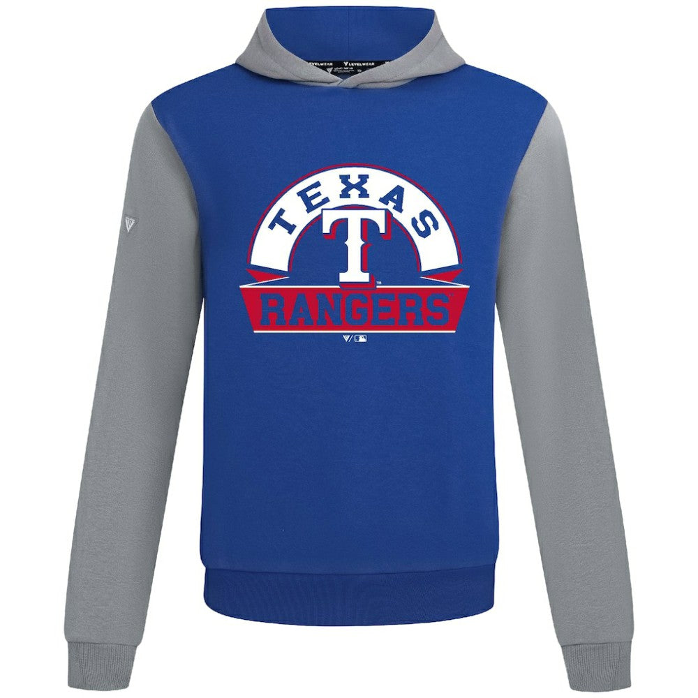Texas Rangers Levelwear Throwback Ultimate Banner Arch Hoodie - Royal Hoodies
