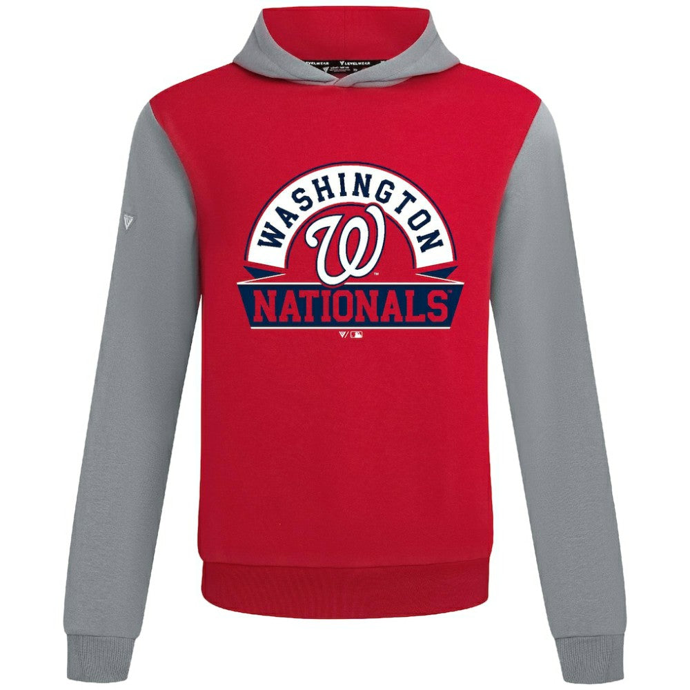Washington Nationals Levelwear Throwback Ultimate Banner Arch Hoodie - Red Hoodies