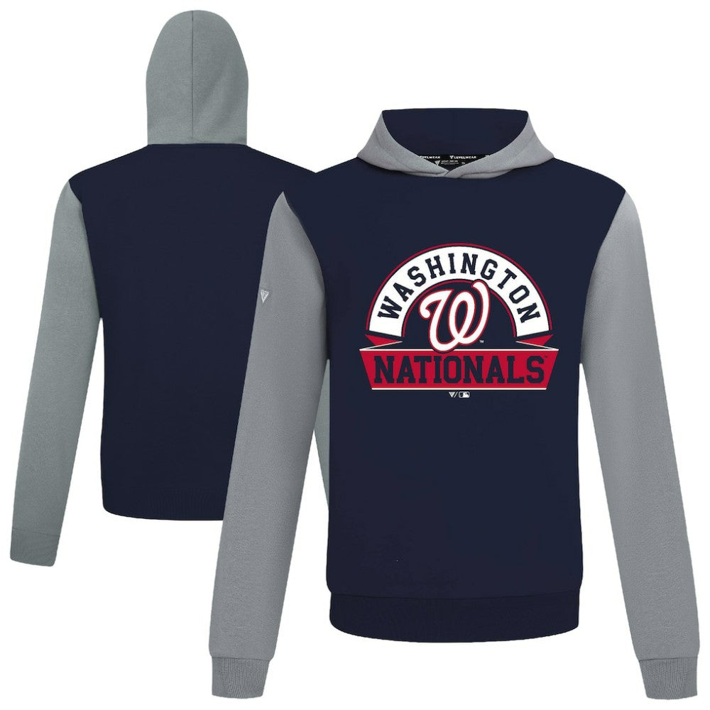 Washington Nationals Levelwear Throwback Ultimate Banner Arch Hoodie - Navy Hoodies