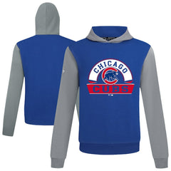 Chicago Cubs Levelwear Throwback Ultimate Banner Arch Hoodie - Royal Hoodies