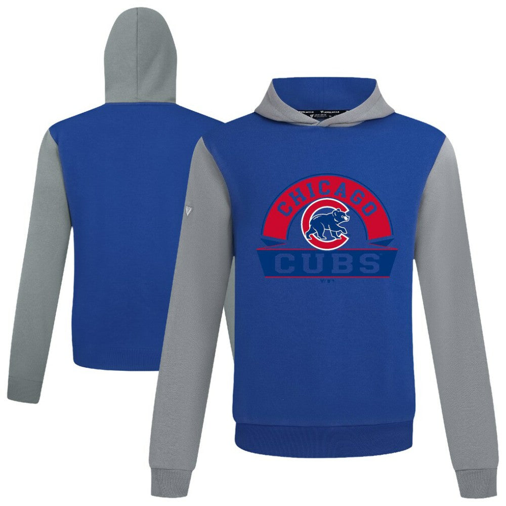 Chicago Cubs Levelwear Throwback Ultimate Banner Arch Hoodie - Royal Hoodies