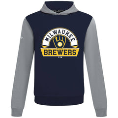 Milwaukee Brewers Levelwear Throwback Ultimate Banner Arch Hoodie - Navy Hoodies