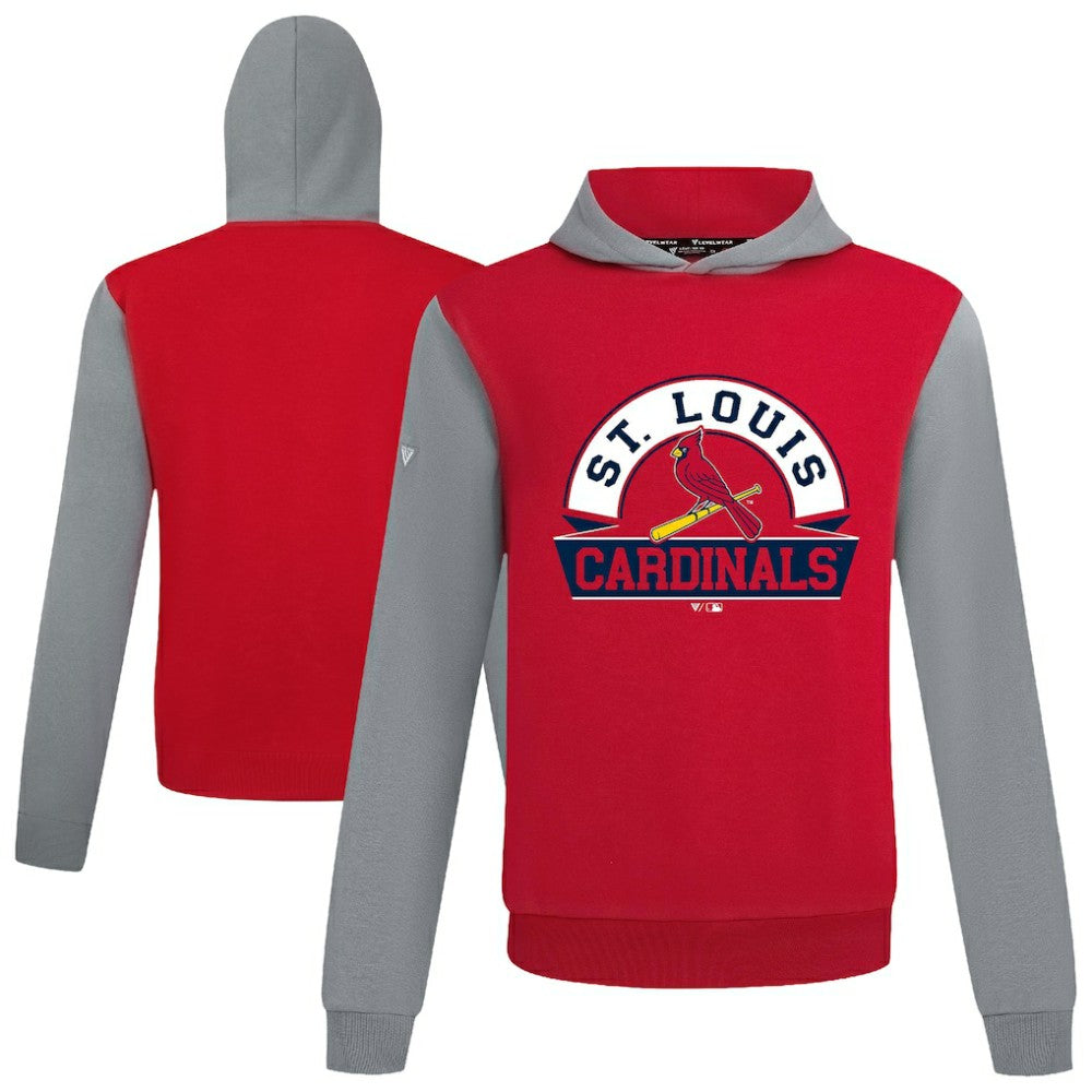 St. Louis Cardinals Levelwear Throwback Ultimate Banner Arch Hoodie - Red Hoodies