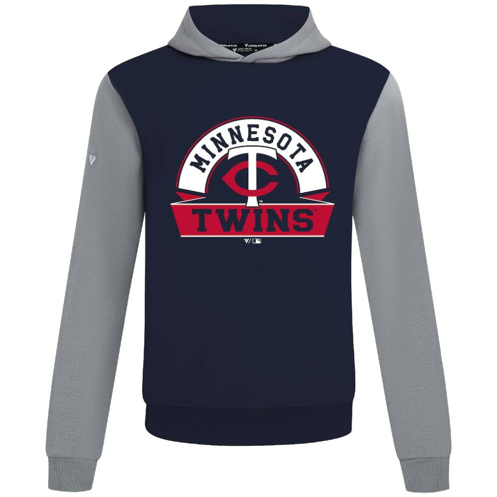 Minnesota Twins Levelwear Throwback Ultimate Banner Arch Hoodie - Navy Hoodies