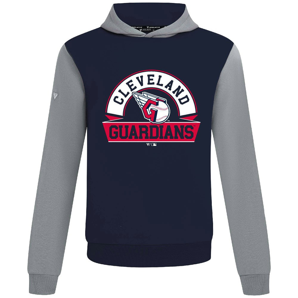 Cleveland Guardians Levelwear Throwback Ultimate Banner Arch Hoodie - Navy Hoodies