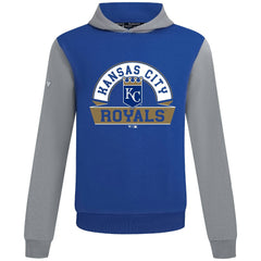 Kansas City Royals Levelwear Throwback Ultimate Banner Arch Hoodie - Royal Hoodies